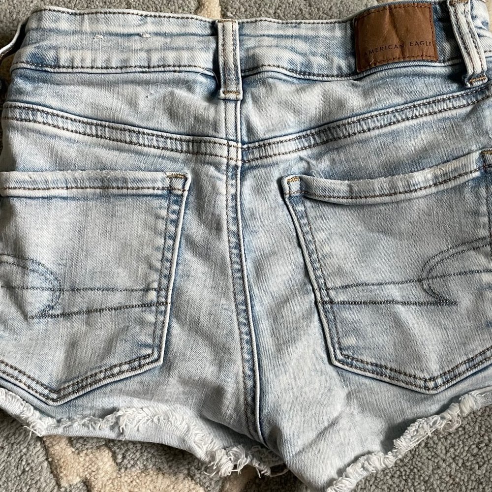 AE Ripped Jean Shorts